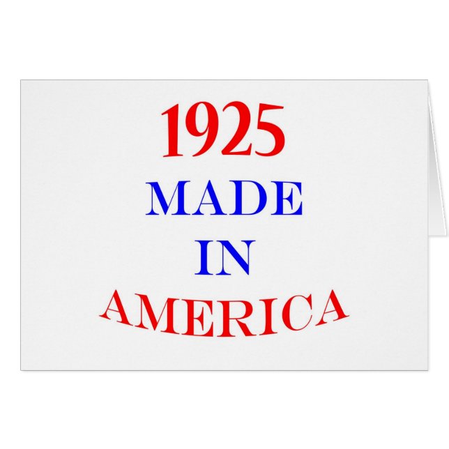 1925 Made in America (Front Horizontal)