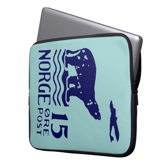 1925 Norwegian Polar Bear Laptop Sleeve (Front Left)
