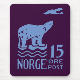 1925 Norwegian Polar Bear Mouse Pad
