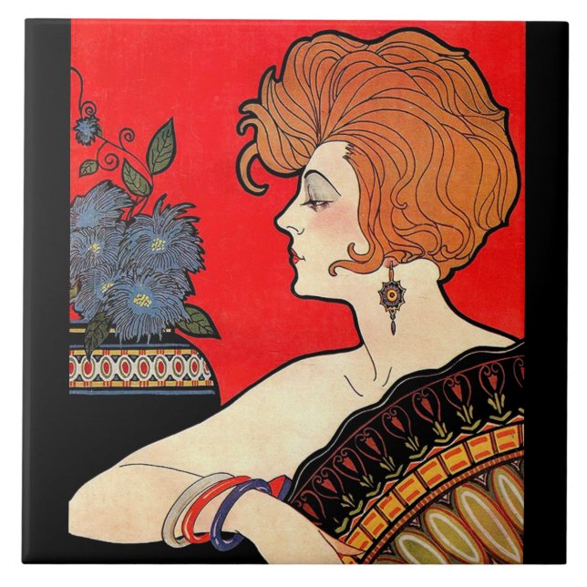 1925 woman tile (Front)