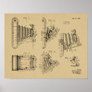 1926 Folding Camera Patent Art Drawing Print