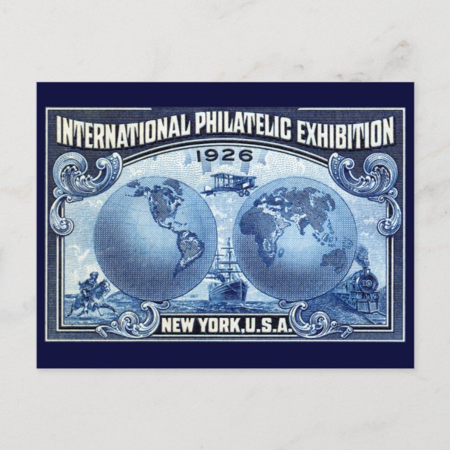 1926 International Philatelic Expo New York Postcard (Front)
