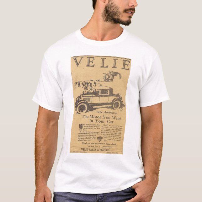 1926 Velie vintage automobile advertisement T-Shirt (Front)