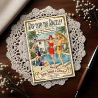 1926 Vintage Poolside Chic Swimwear Advertising