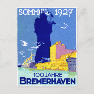 1927 Bremerhaven Germany Postcard