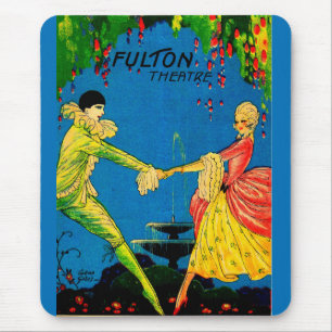 1927 Fulton Theatre program cover art Mouse Pad