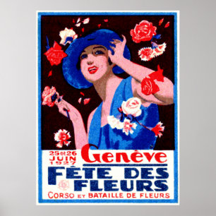 1927 Geneva Flower Show Poster