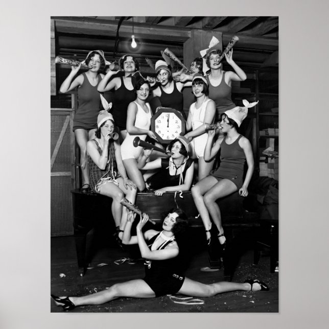 1927 NEW YEARS PROHIBITION PARTY POSTER (Front)