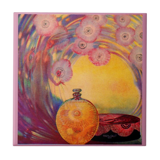 1927 Roger & Gallet perfume ad Tile (Front)