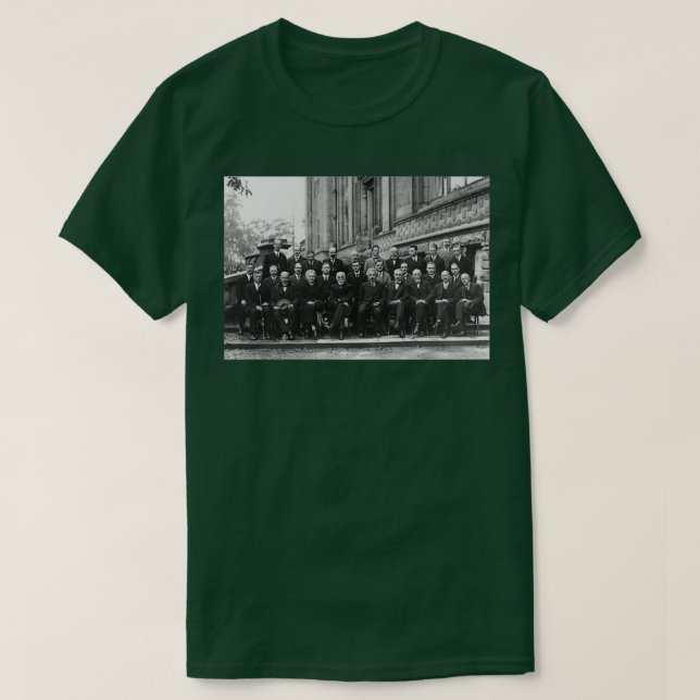 1927 Solvay Conference on Quantum Mechanics  T-Shirt (Design Front)