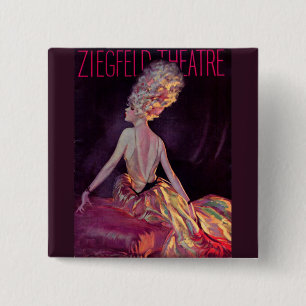 1927 Ziegfeld Theatre cover art 15 Cm Square Badge