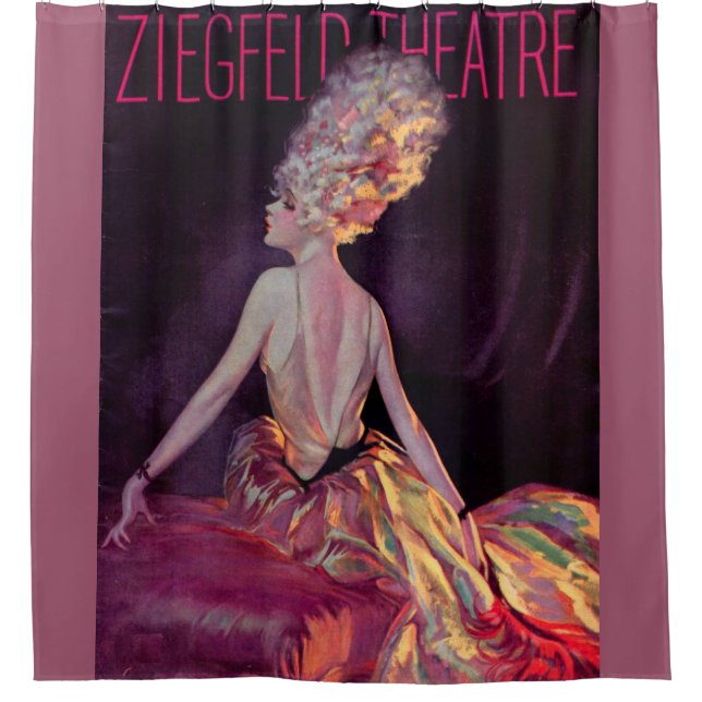 1927 Ziegfeld Theatre cover art Shower Curtain (Front)