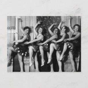 1928 Dancers Postcard
