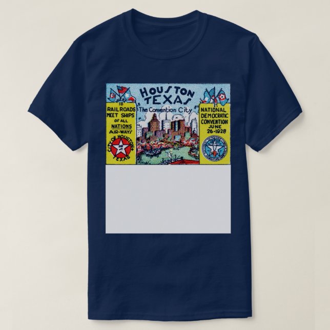 1928 Houston Texas T-Shirt (Design Front)