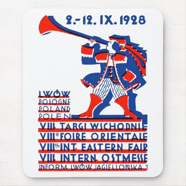 1928 Lwow Eastern International Fair Mouse Pad (Front)