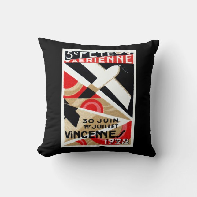 1928 Paris Air Show Cushion (Front)