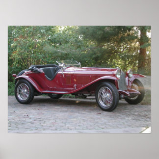 1929 Alfa Romeo 1750 Roadster Poster
