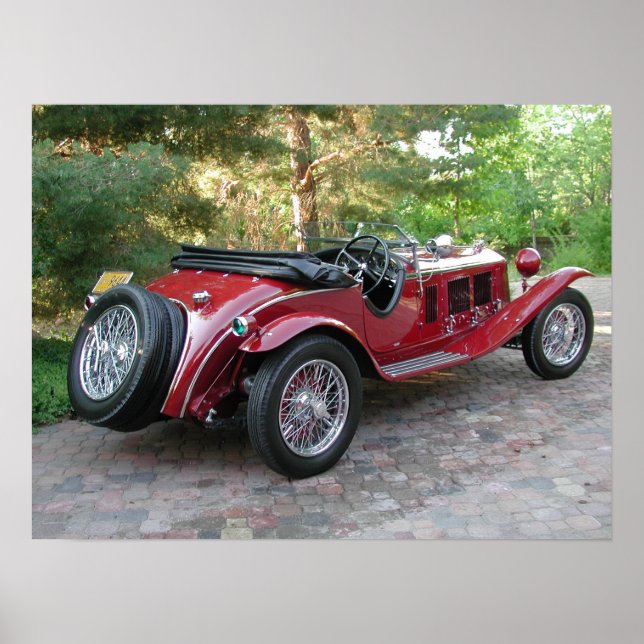 1929 Alfa Romeo 1750 Roadster Poster (Front)