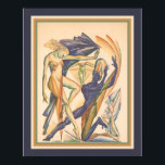 1929 Art Deco Modern Dance Print<br><div class="desc">Unique,  Art Deco  print ad for 1929 Modern Ballroom dance.</div>