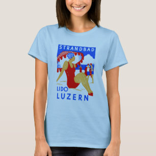 1929 Art Deco Strandbad Lido Luzern T-Shirt