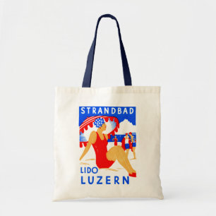 1929 Art Deco Strandbad Lido Luzern Tote Bag