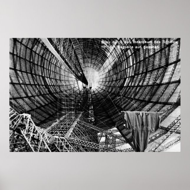 1929 Graf Zeppelin airship  LZ 127 interior poster (Front)