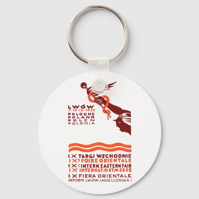 1929 Lwow Eastern International Fair Key Ring (Front)