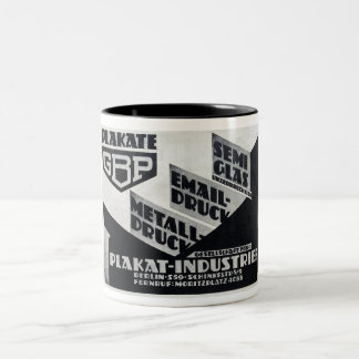 1930 ADVERTISING FROM GERMANY Two-Tone COFFEE MUG