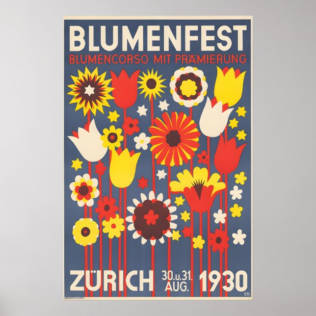 1930 Blumenfest Poster (Front)