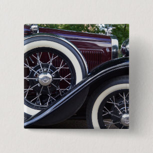 1930 Ford A Classic Car 15 Cm Square Badge