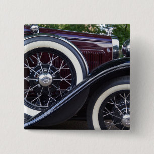 1930 Ford A Classic Car 15 Cm Square Badge