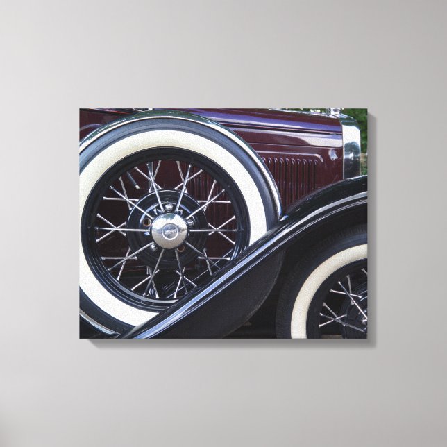 1930 Ford A Classic Car Canvas Print (Front)