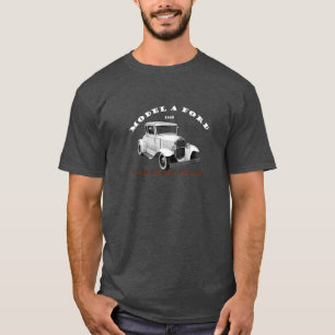 1930 Model A. White Vintage Car. Hotrod. 1930 T-Shirt