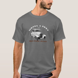 1930 Model A. White Vintage Car. Hotrod. 1930. T-Shirt