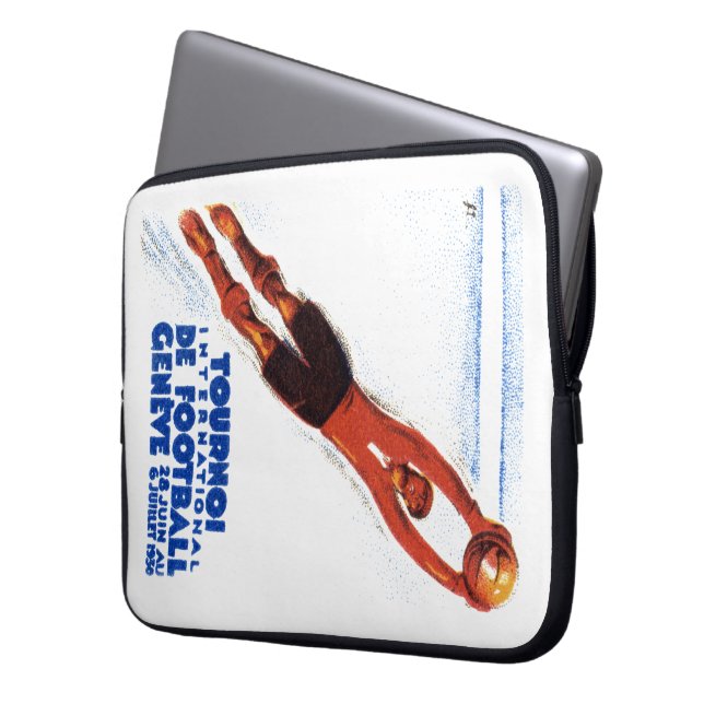 1930 Soccer Tournament Laptop Sleeve (Front Left)