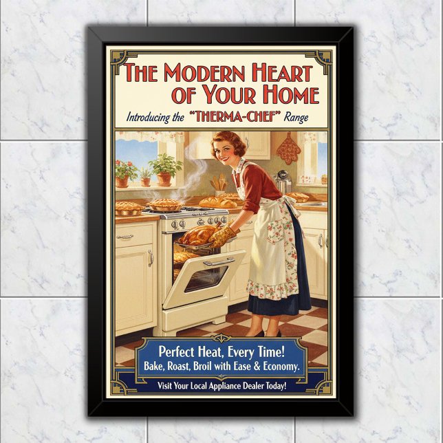 1930 Vintage Therma-Chef Range Advertising Poster (Creator Uploaded)
