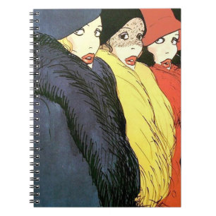 1930 Vintage Women Fashion Plate Notebook
