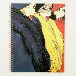 1930 Vintage Women Fashion Plate Planner