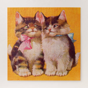 1930s adorable floofy kittens jigsaw puzzle