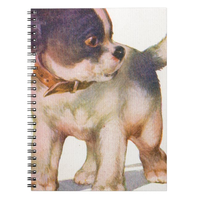 1930s adorable puppy no. 1 spiral notebook (Front)