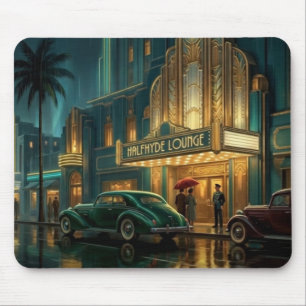 1930's Art Deco Scene Halfhyde Lounge Mouse Pad