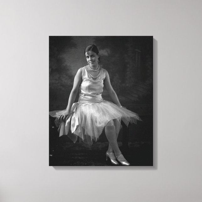 1930s Black Woman Canvas Print (Front)