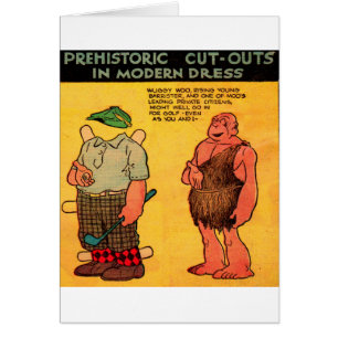 1930s comic strip caveman paper doll Wuggy Woo
