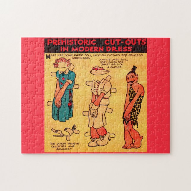 1930s comic strip paper doll Princess Wootietoot Jigsaw Puzzle (Horizontal)