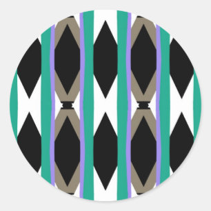 1930s Elevator Design Classic Round Sticker