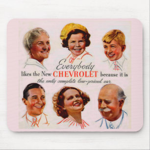 1930s Everybody Likes the New Chevrolet Mouse Pad