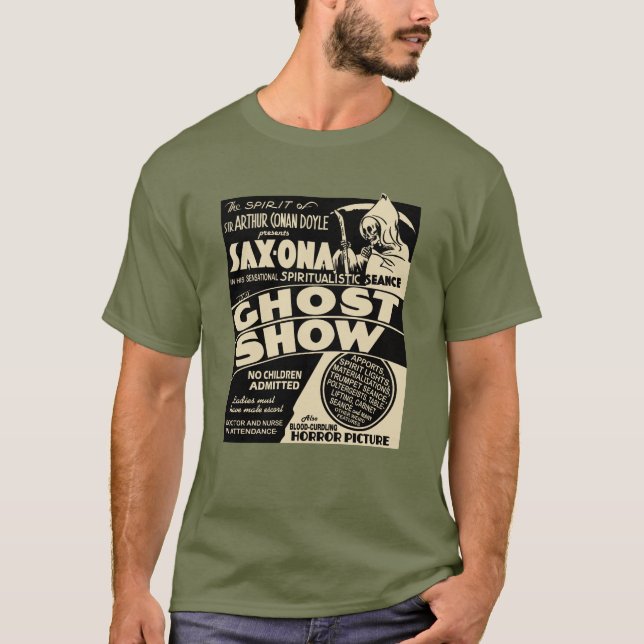 1930s "Ghost Show" Spook Show Poster T-Shirt (Front)