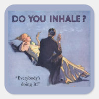 1930s Glamour Sticker Do You Inhale
