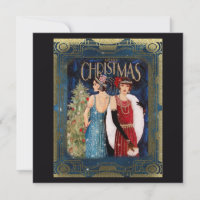 1930's Ladies Christmas Art      