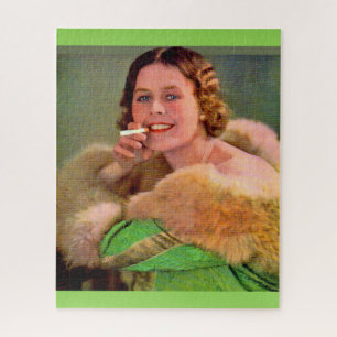 1930s lady smoker jigsaw puzzle
